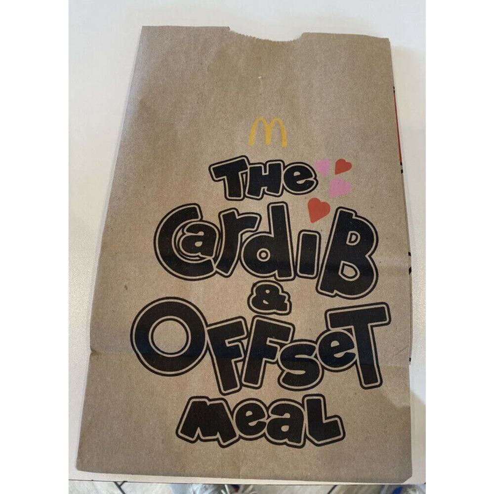 Limited Edition McDonald’s Cardi B and Offset Valentines Day Bag